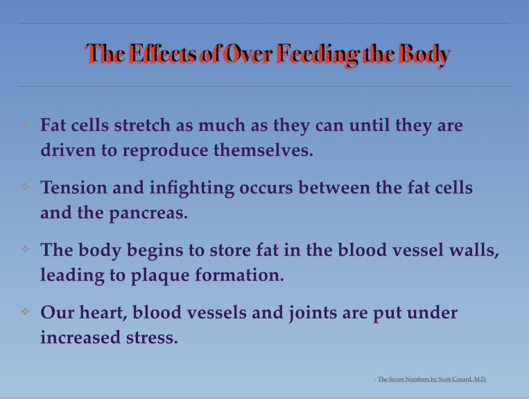 Effects of Overfeeding